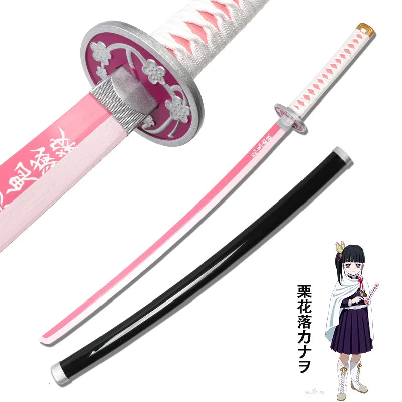 Tanjiro Blue Sword – Demon Slayer Bamboo Katana Cosplay Replica