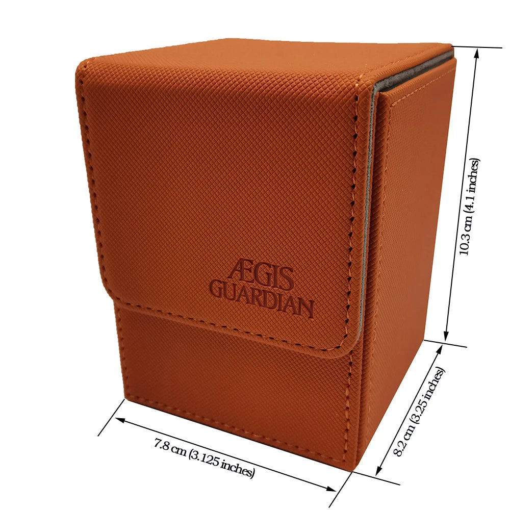 AEGIS GUARDIAN Top-Loading 100+ Card Deck Box Leather Case TCG MTG Pokemon