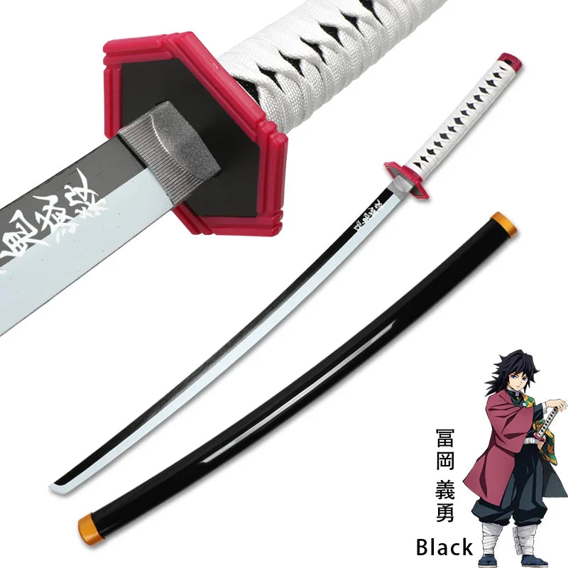 Tanjiro Blue Sword – Demon Slayer Bamboo Katana Cosplay Replica