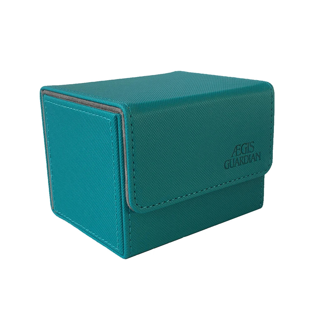 AEGIS GUARDIAN 100+ Side-Loading Deck Box – Sky Blue Card Case for TCG