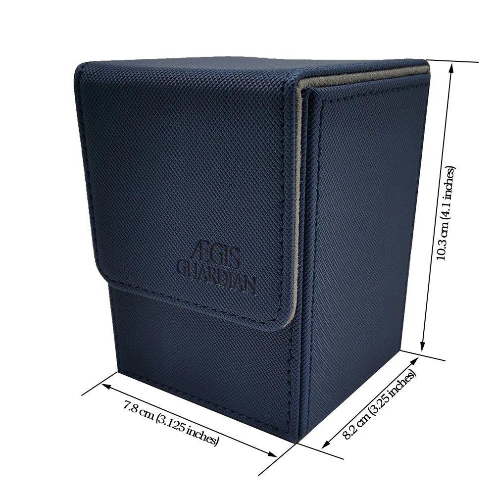 AEGIS GUARDIAN Top-Loading 100+ Card Deck Box Leather Case TCG MTG Pokemon