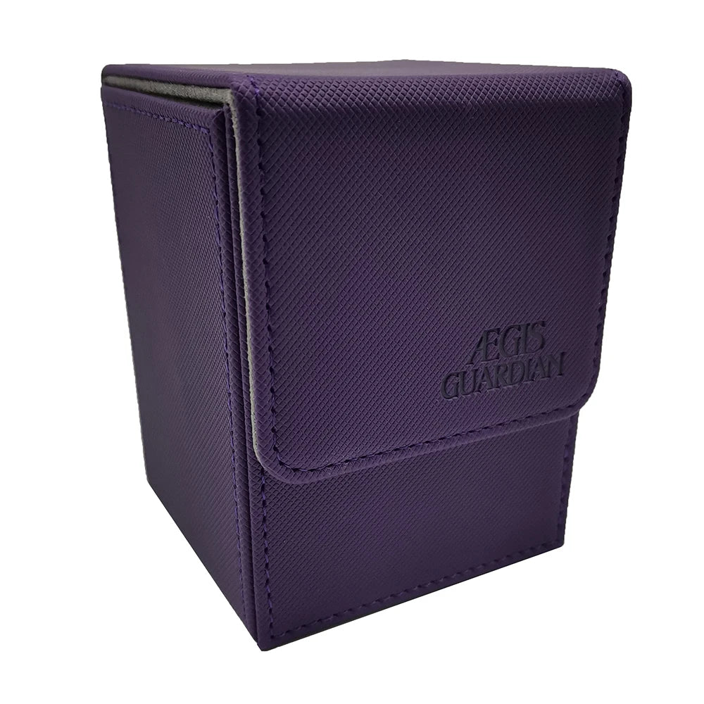 AEGIS GUARDIAN Top-Loading 100+ Card Deck Box Leather Case TCG MTG Pokemon