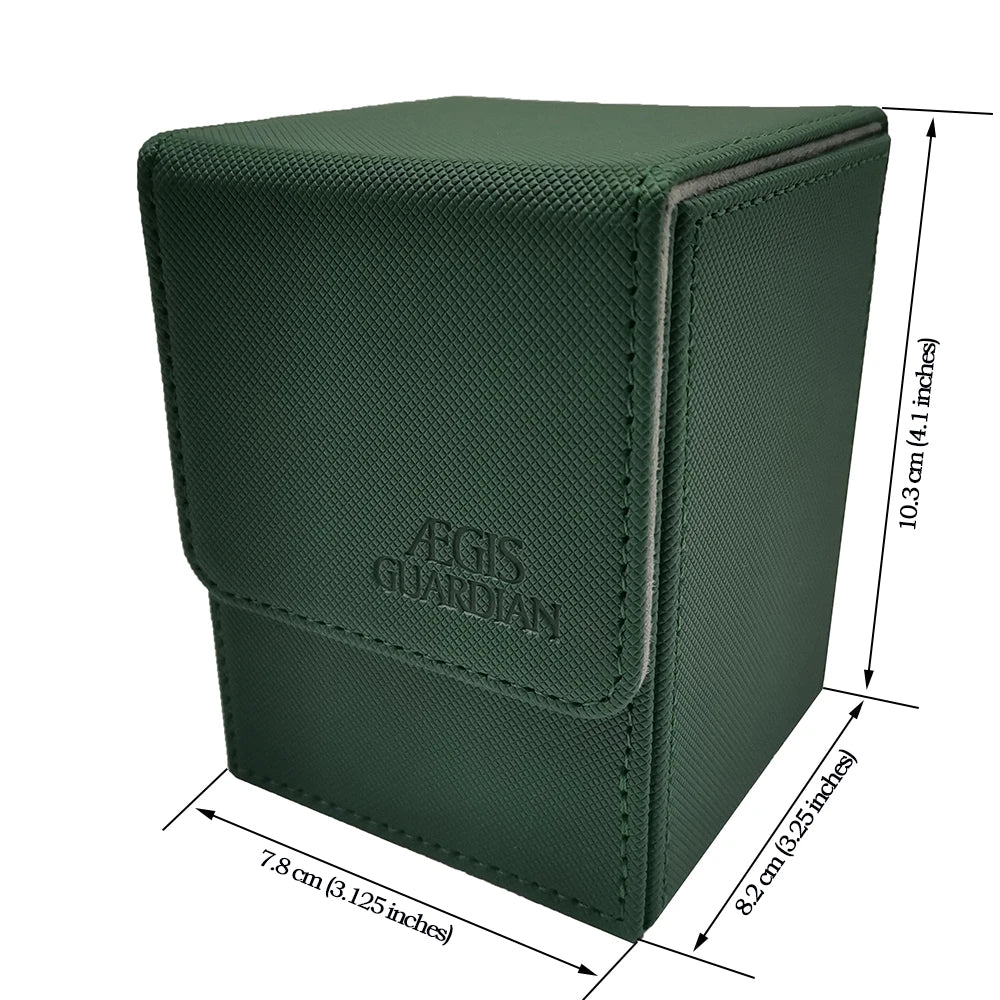 AEGIS GUARDIAN Top-Loading 100+ Card Deck Box Leather Case TCG MTG Pokemon
