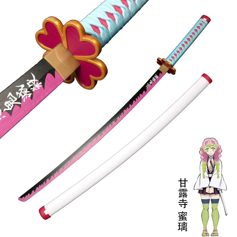 Tanjiro Blue Sword – Demon Slayer Bamboo Katana Cosplay Replica