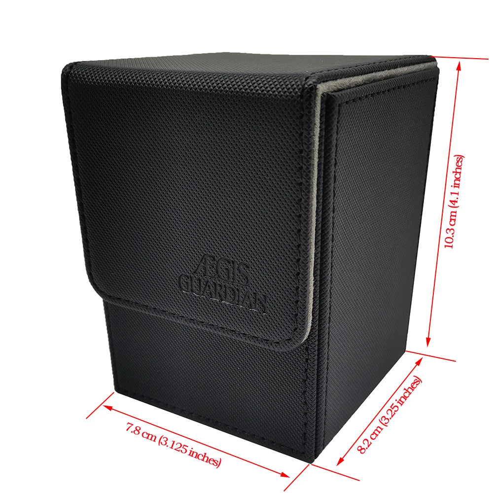 AEGIS GUARDIAN Top-Loading 100+ Card Deck Box Leather Case TCG MTG Pokemon