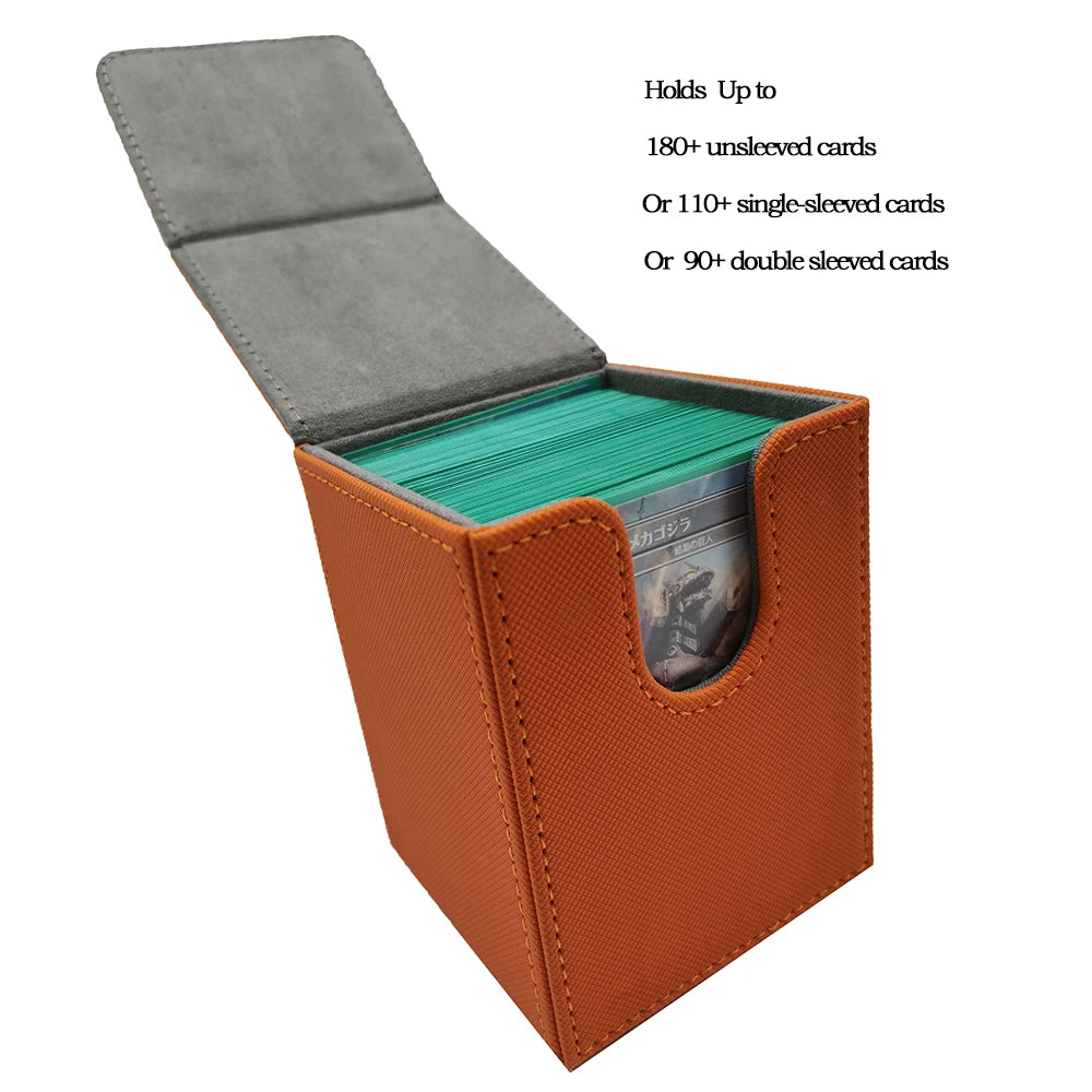 AEGIS GUARDIAN Top-Loading 100+ Card Deck Box Leather Case TCG MTG Pokemon