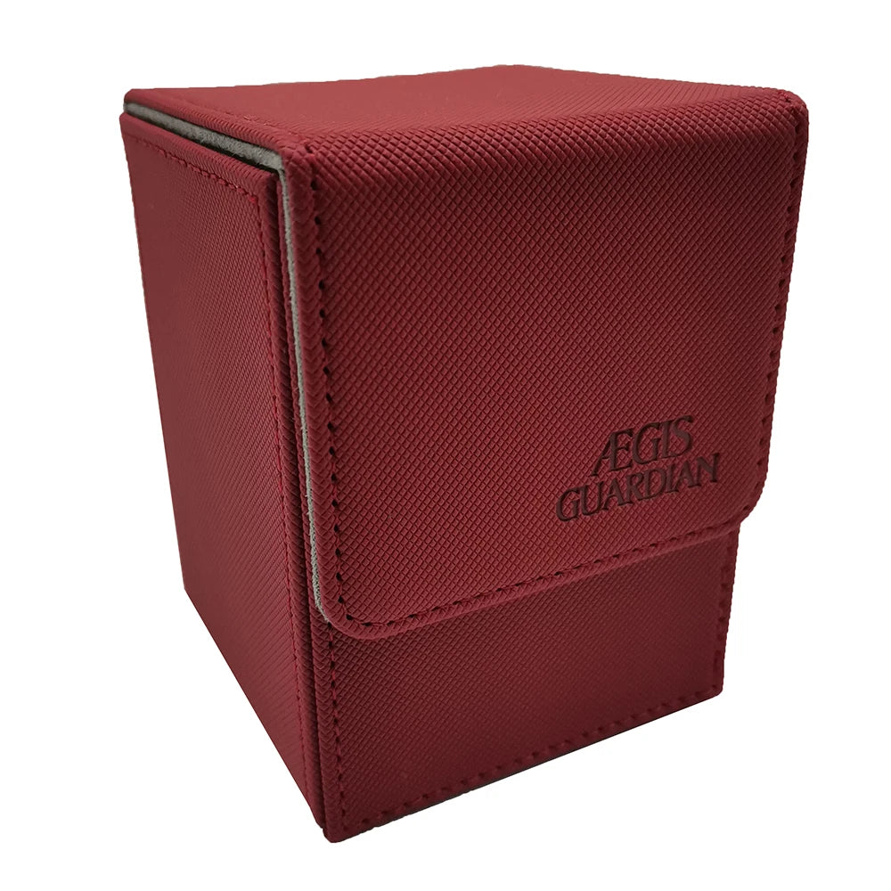 AEGIS GUARDIAN Top-Loading 100+ Card Deck Box Leather Case TCG MTG Pokemon