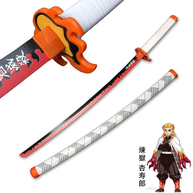 Tanjiro Blue Sword – Demon Slayer Bamboo Katana Cosplay Replica