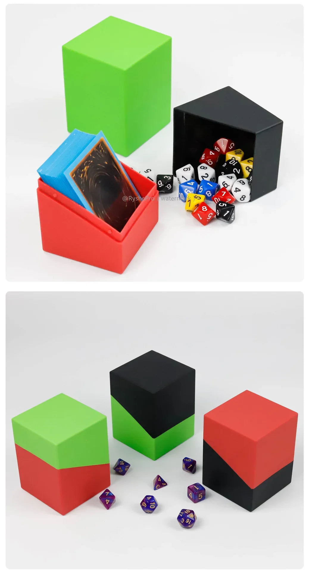 Card Storage Deck Box – Holds 100+ TCG/MTG/YGO/Baseball Cards + Divider