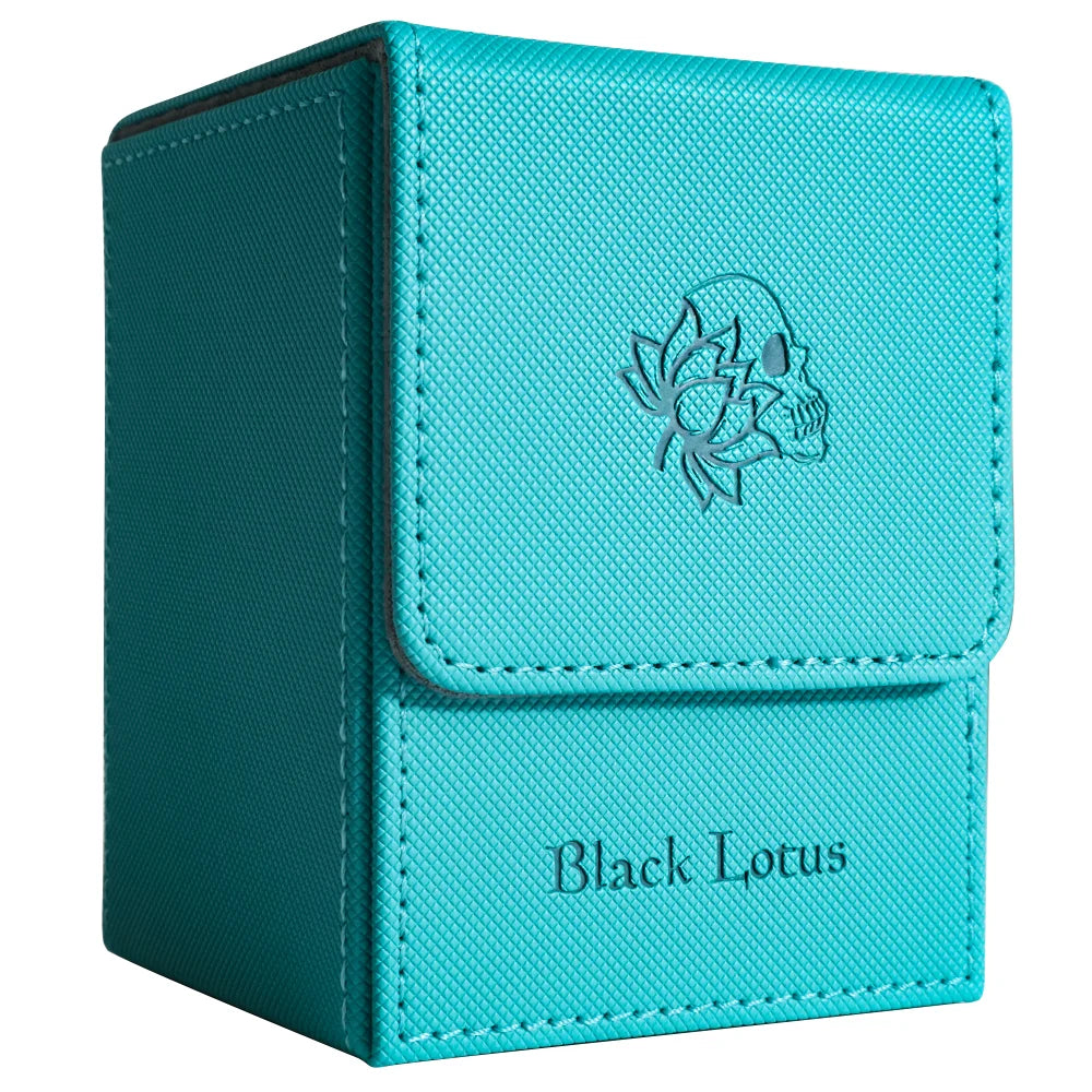 PU Leather Magnetic Deck Box – Fits 100+ Sleeved Cards for MTG/PTCG