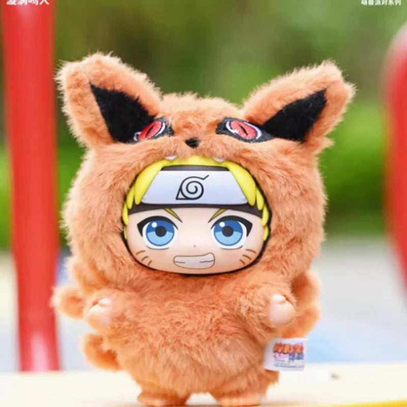 Naruto Beast Party Plush Keychains Blind Box Eaki Top Toy