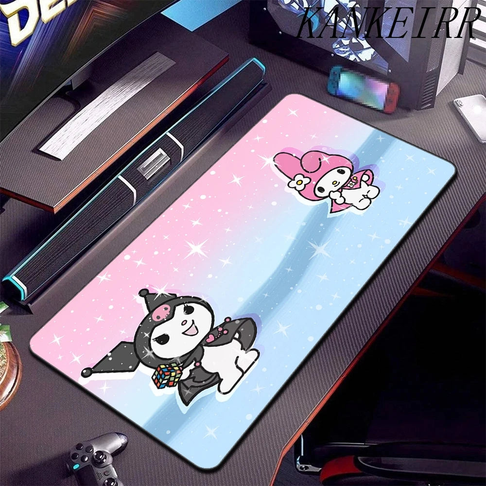 **** XXL Mouse Pad Anime Kuromi Desk Mat Gaming Rug 900x400 Waterproof Non-Slip