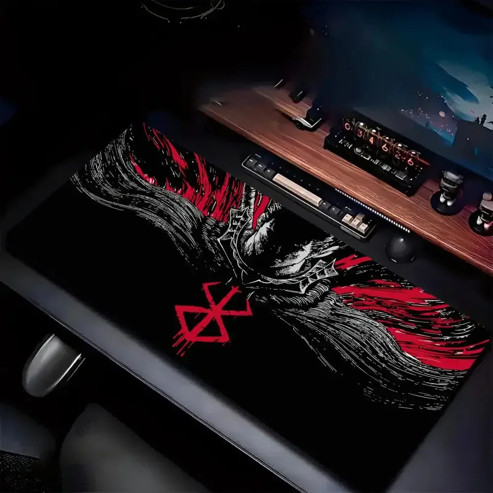 Berserk Guts Anime Mouse Pad XXL Rubber Anti-slip Gaming Desk Mat