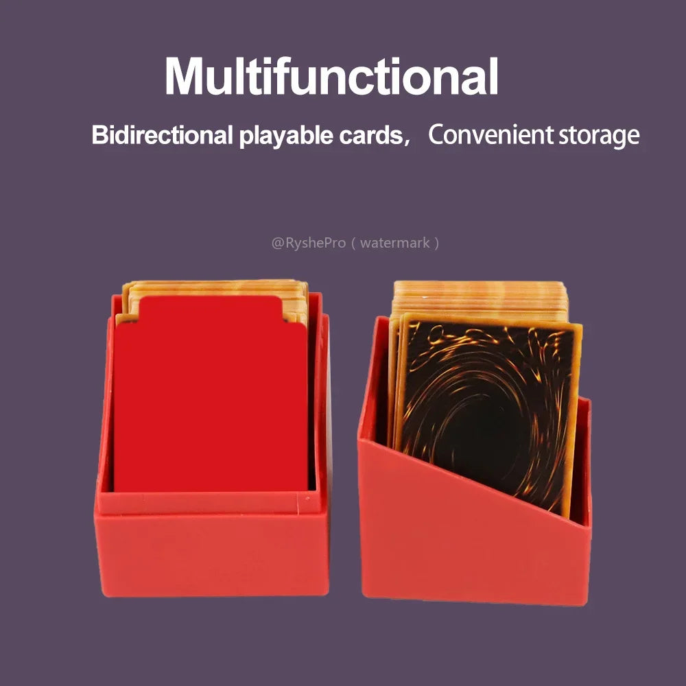 Card Storage Deck Box – Holds 100+ TCG/MTG/YGO/Baseball Cards + Divider