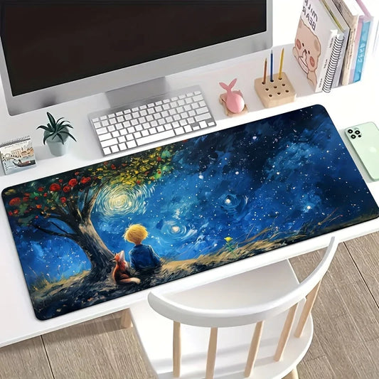 Starry Night Mouse Pad Van Gogh Gaming Office Mat Non-Slip Rubber