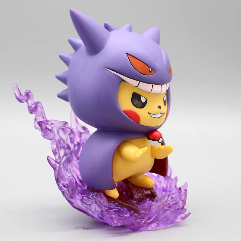 Gengar Pikachu Figurine – Pokémon Cosplay Model Toy