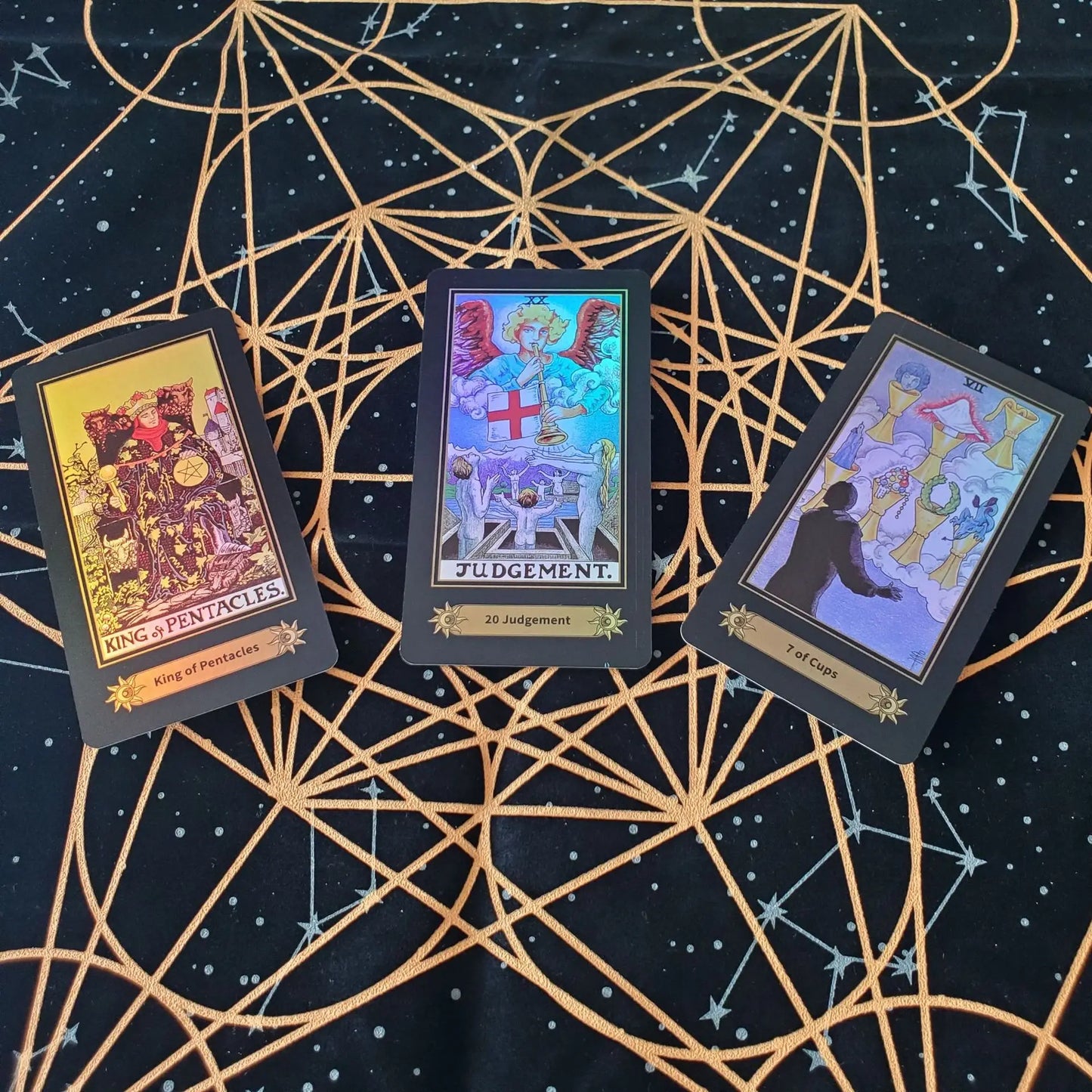 Shine Holographic Tarot Cards 78 Deck Divination English Version