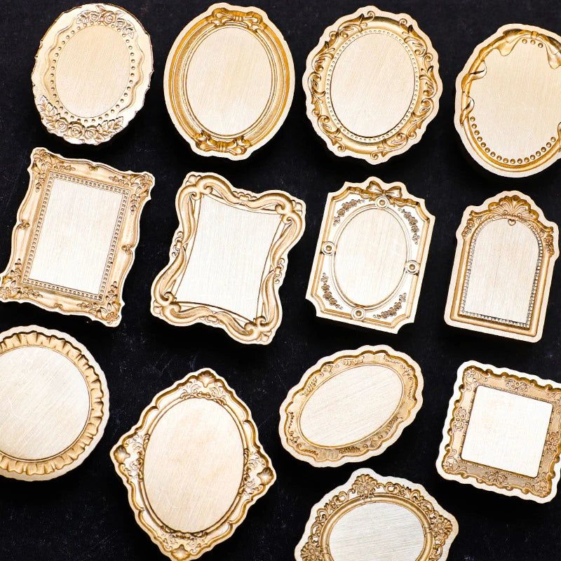Retro Photo Frame Lacquer Seal Wax Stamp Head Copper Invitation Decor