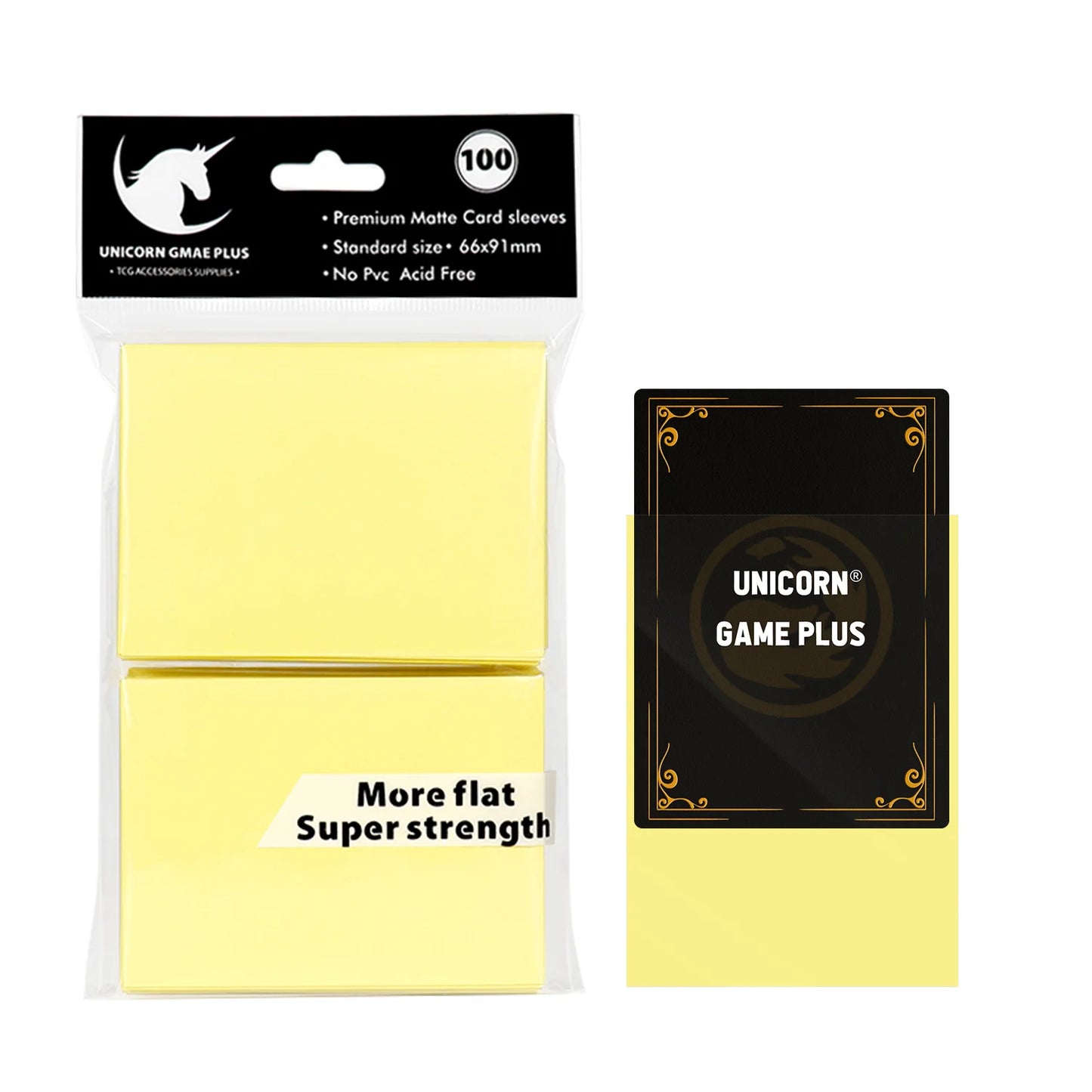 100PCS Matte Green Card Sleeves – 66x91mm Standard Size TCG Protectors