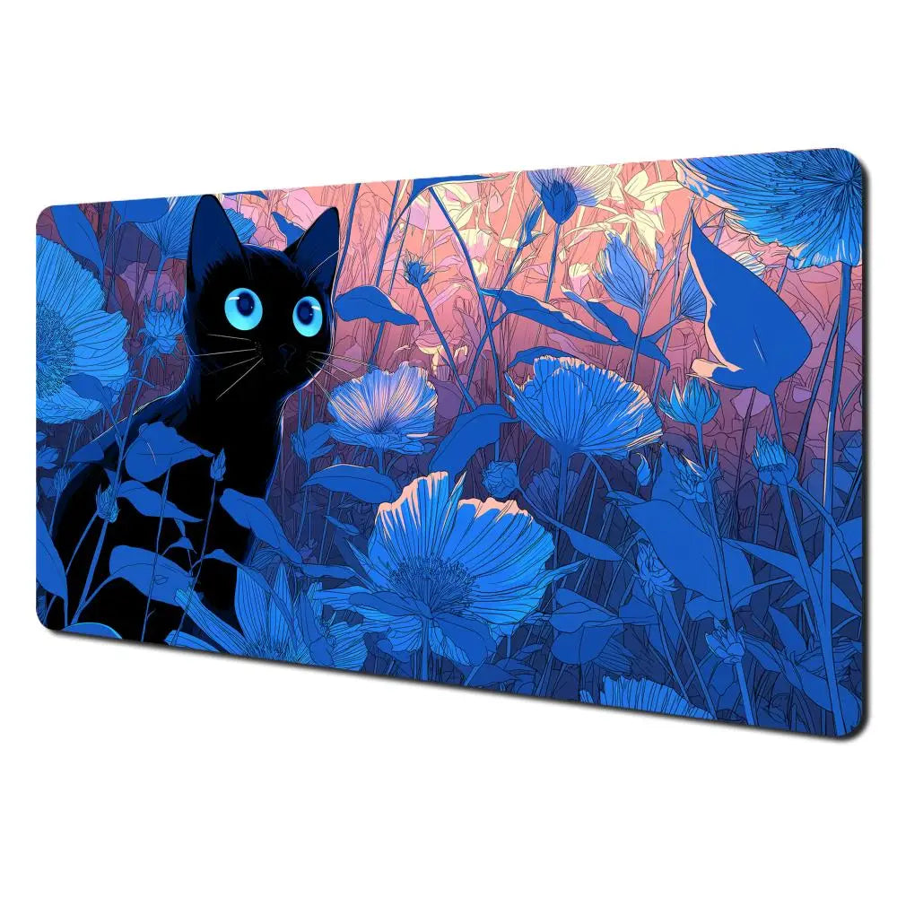 Cute Cat Kawaii Magic Playmat Gaming Mat for Card Battle 60x35cm