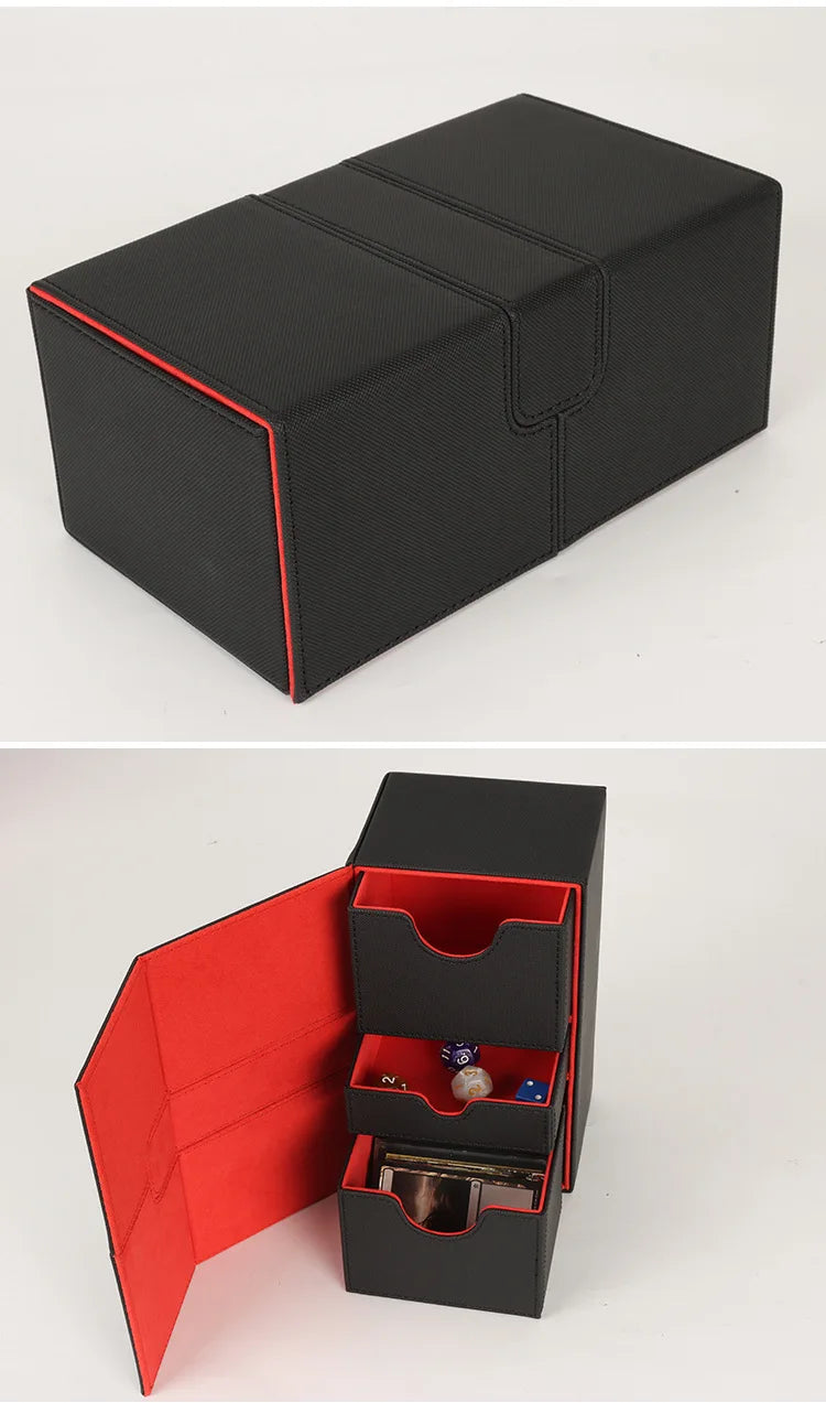TCG Card Storage Box 200+ Capacity – MTG Pokémon Token Organizer Gift