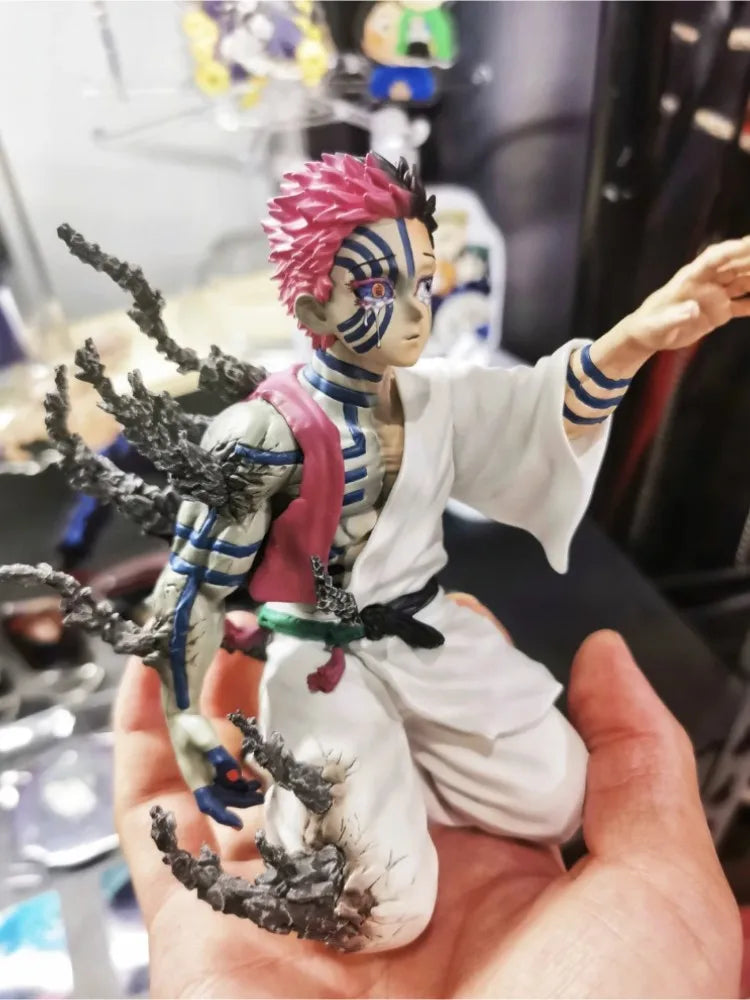 In Stock 13cm Demon Slayer Akaza Hakuji PVC Action Figure Doll