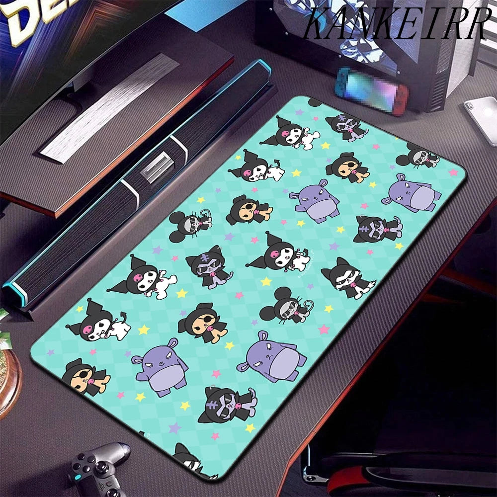 **** XXL Mouse Pad Anime Kuromi Desk Mat Gaming Rug 900x400 Waterproof Non-Slip