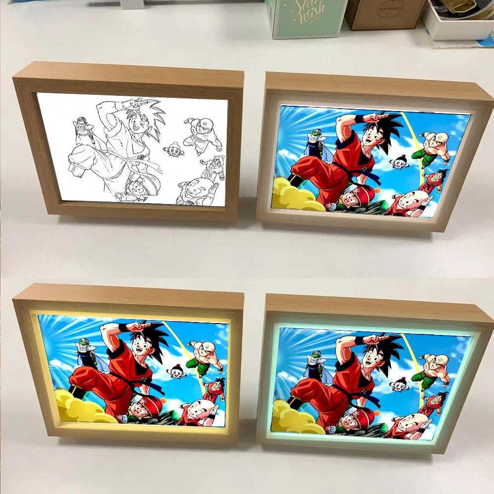 Dragon Ball Z! Goku LED Light Painting Frame – A4/A5 Size