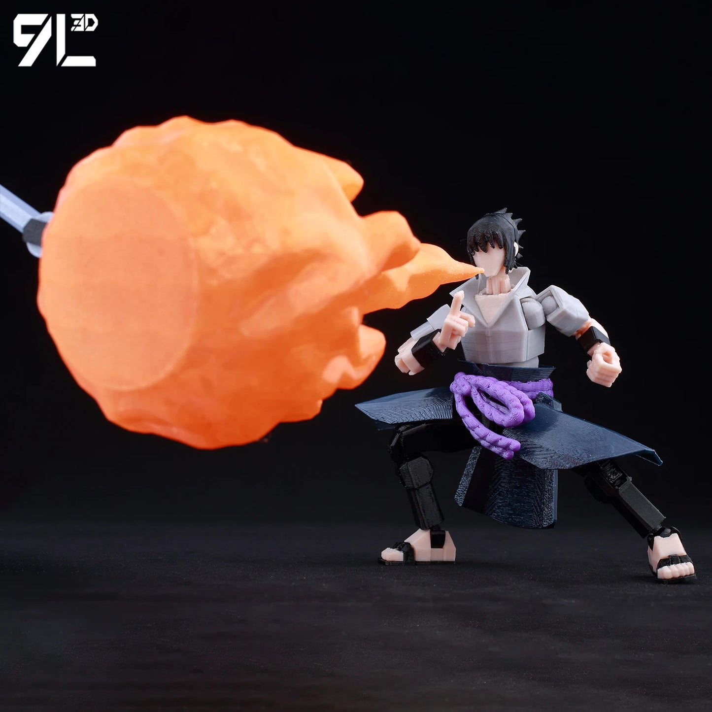 9L3D “Lucky Dummy 13” Sasuke (Susanoo Awakening) Figure – 5.5-Inch Naruto Action Model