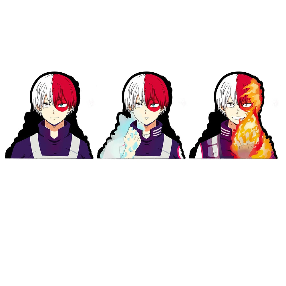 Shoto Todoroki 3D Motion Sticker – My Hero Academia Anime Decal