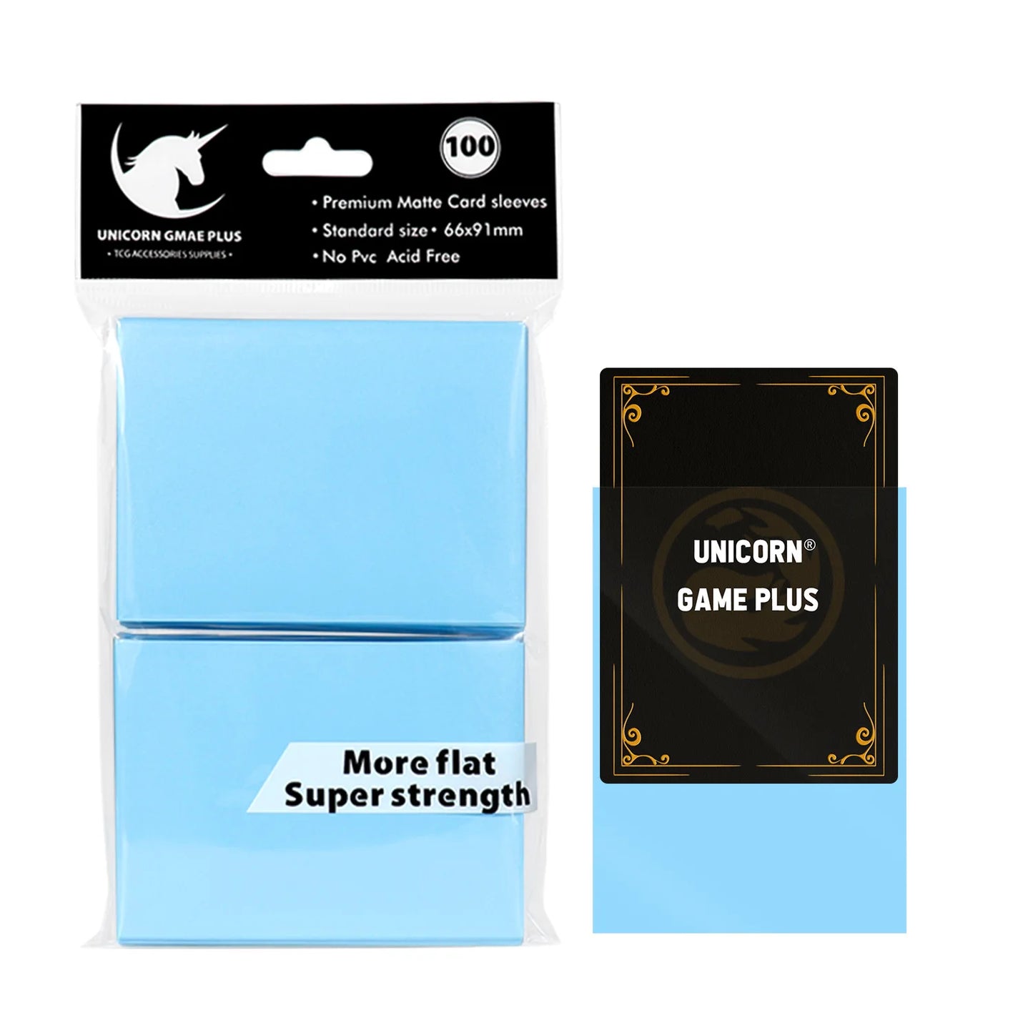 100PCS Matte Green Card Sleeves – 66x91mm Standard Size TCG Protectors