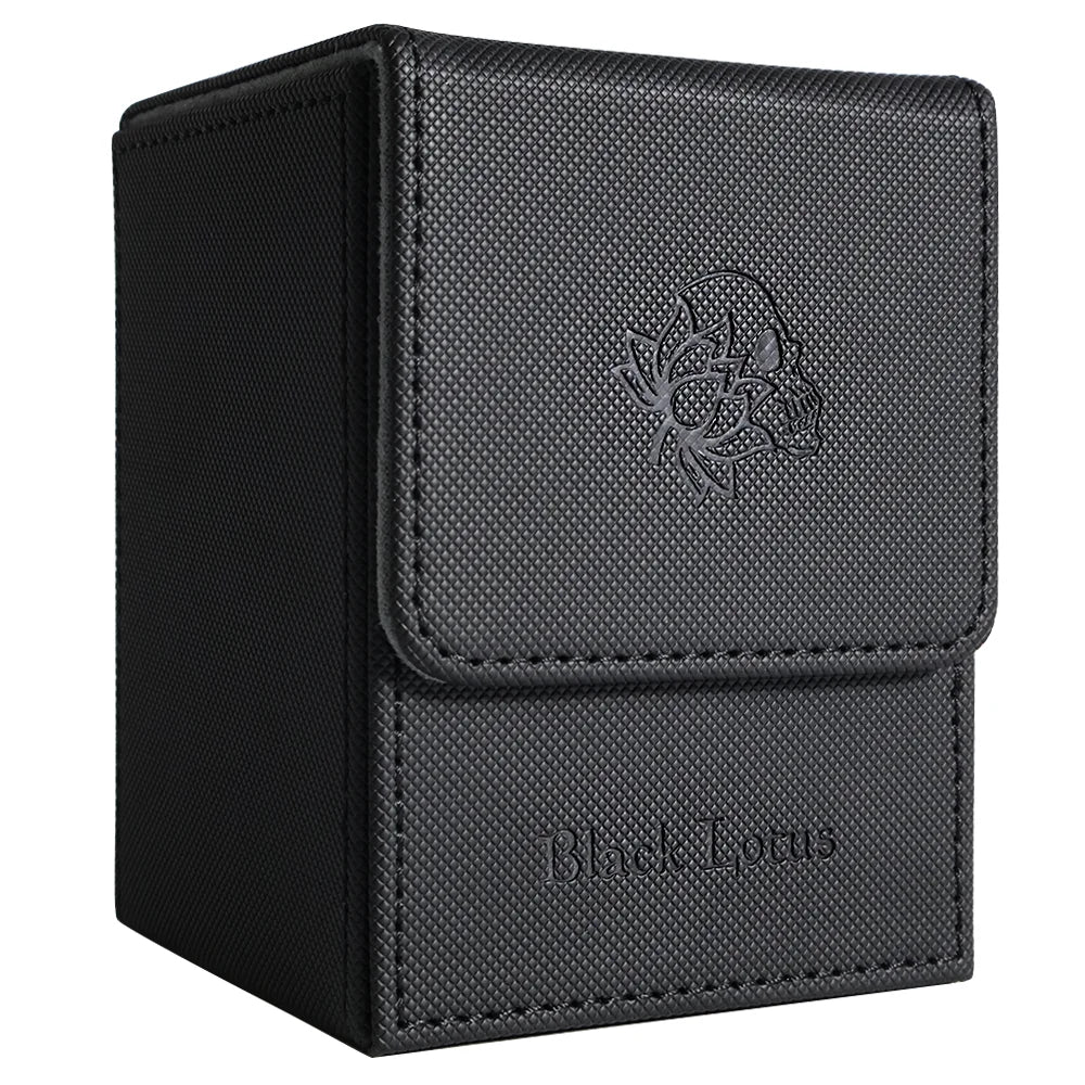 PU Leather Magnetic Deck Box – Fits 100+ Sleeved Cards for MTG/PTCG