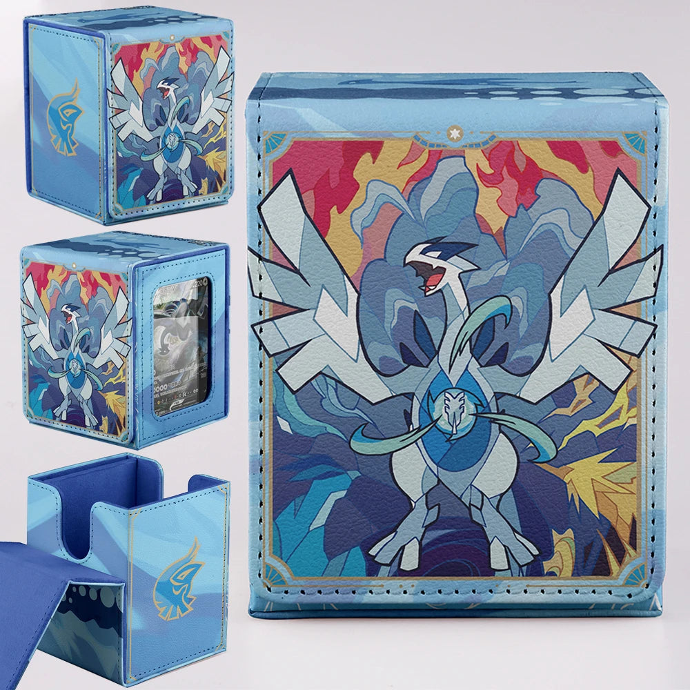 **** TCG 100+ Card Capacity Deck Box Dragon Design Durable Storage for YGO Magic