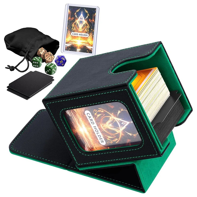 Color Display TCG Deck Box – 100+ Card Holder with Window