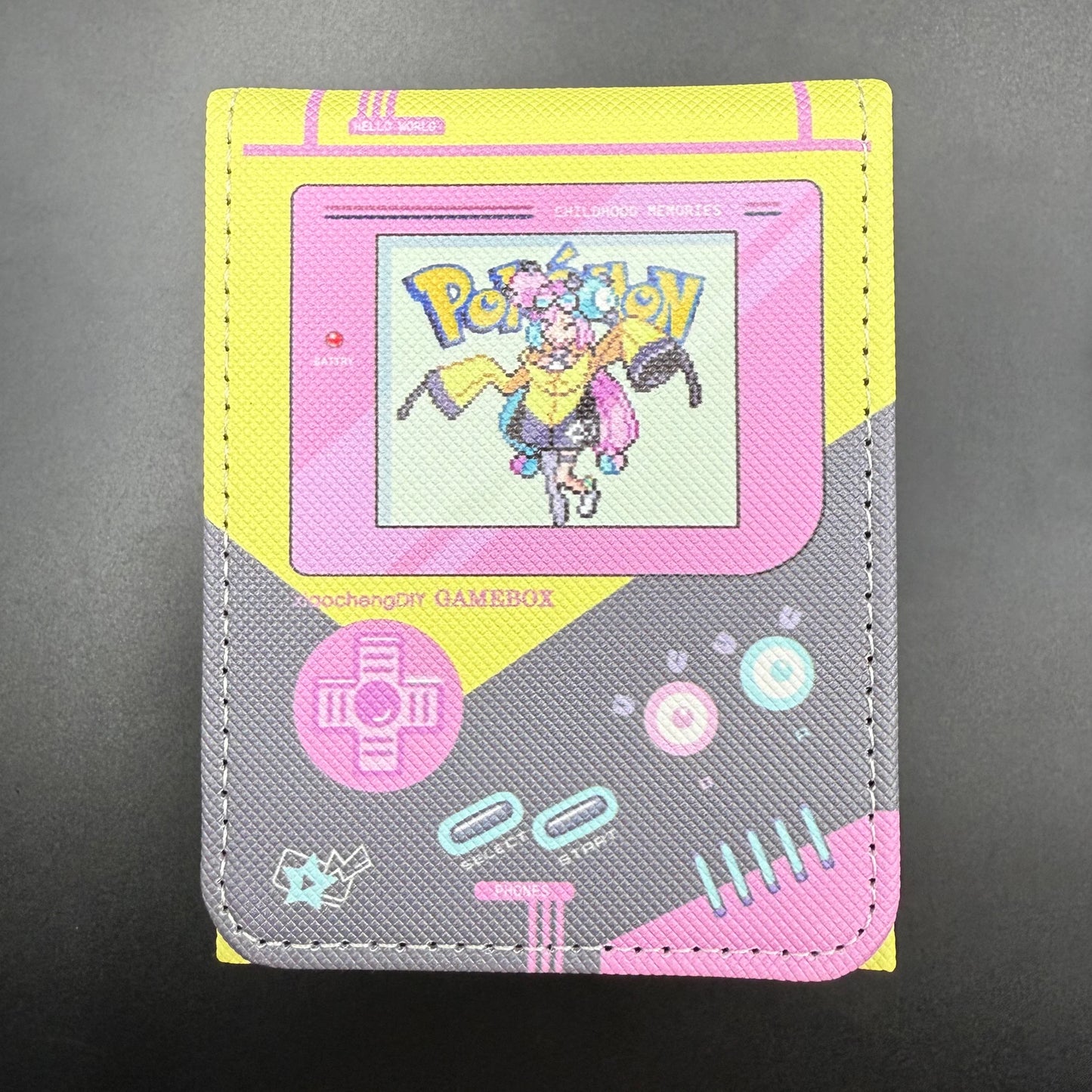 Diy Ptcg Trainer Ash Ketchum Iono Pixel Card Storage Box Anime Gift