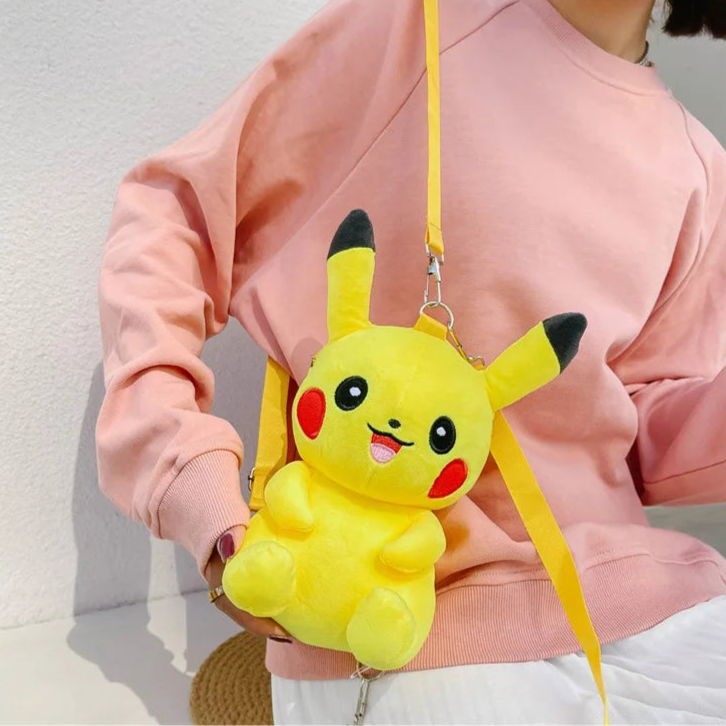Pokemon Pikachu Plush Backpack – 12" Kawaii Shoulder Bag for Kids & Fans