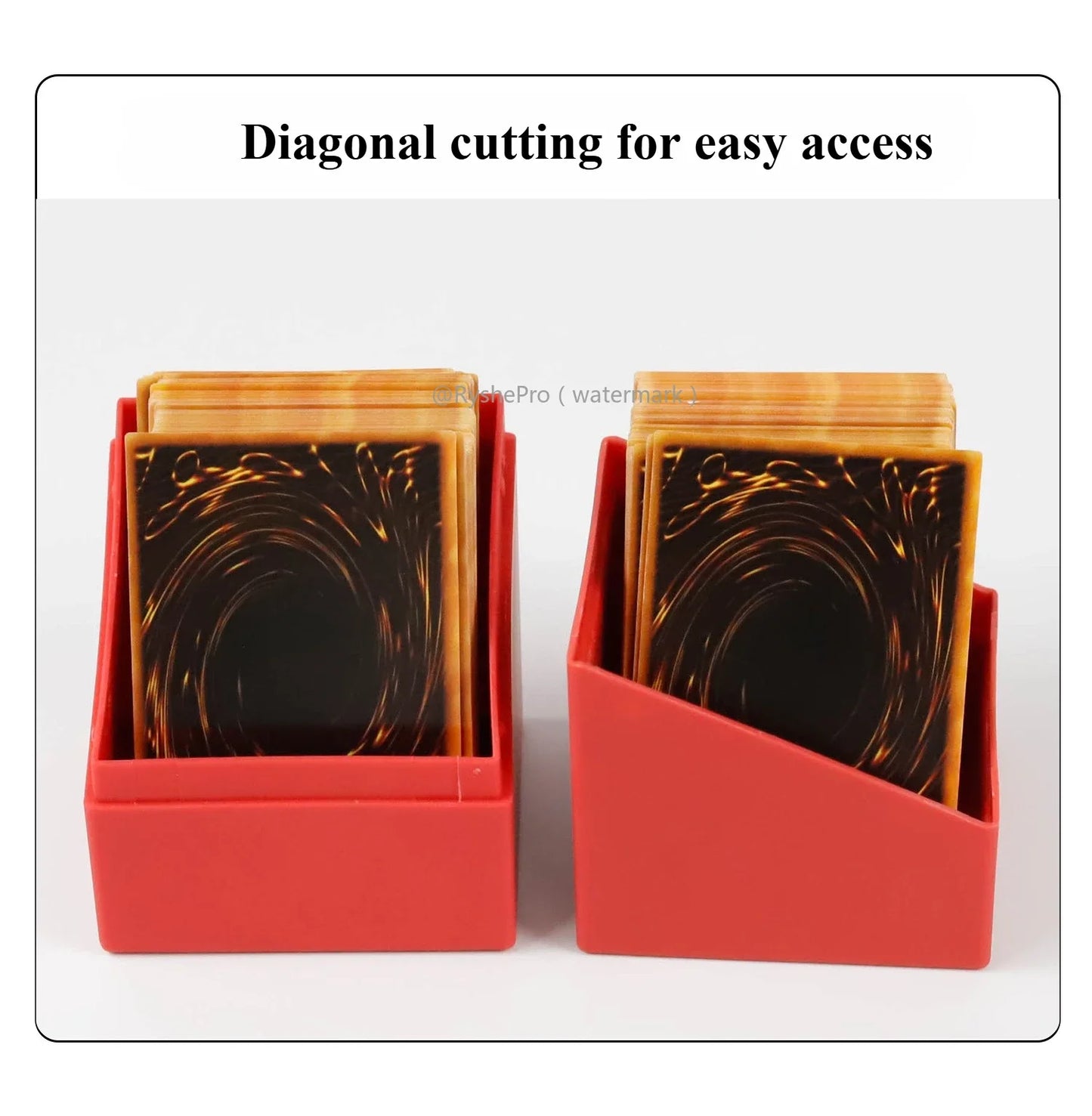 Card Storage Deck Box – Holds 100+ TCG/MTG/YGO/Baseball Cards + Divider