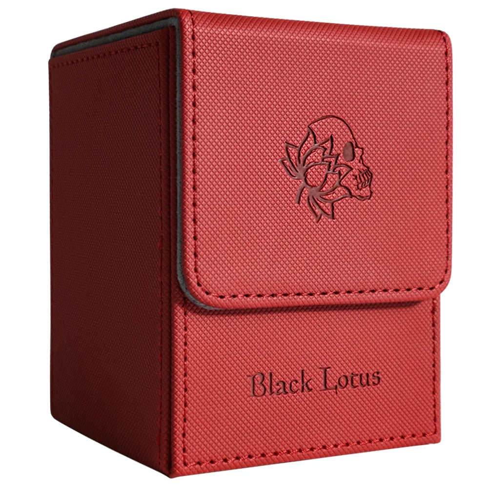 PU Leather Magnetic Deck Box – Fits 100+ Sleeved Cards for MTG/PTCG