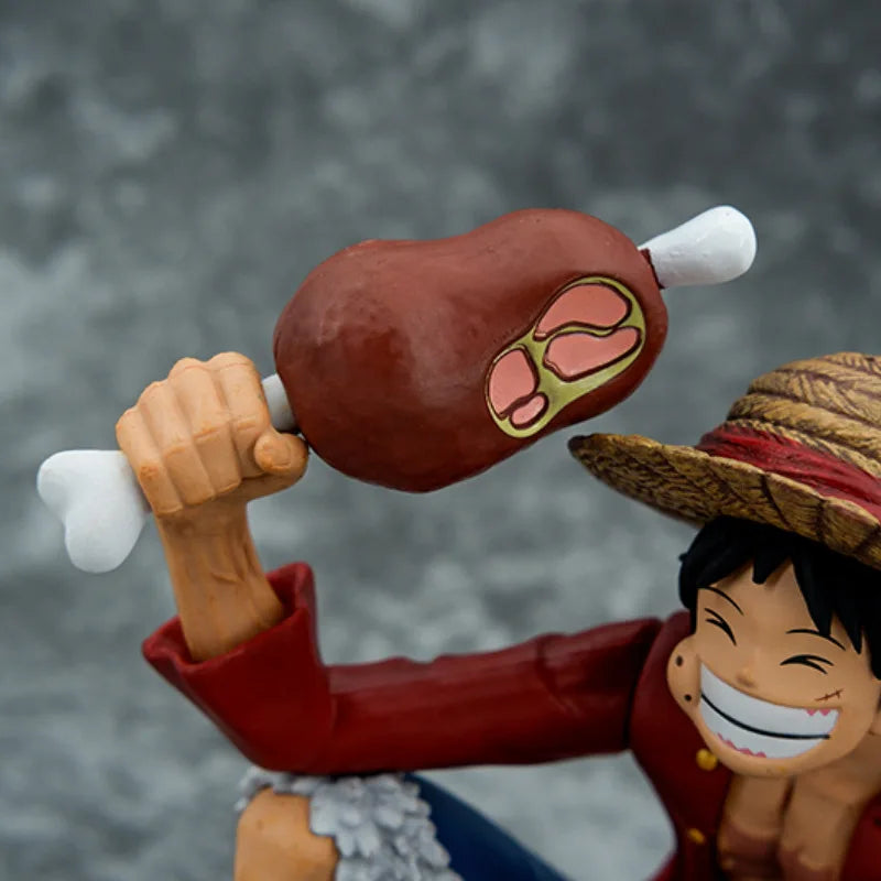 5.9" Luffy Figure – One Piece PVC Squatting Pose Statue