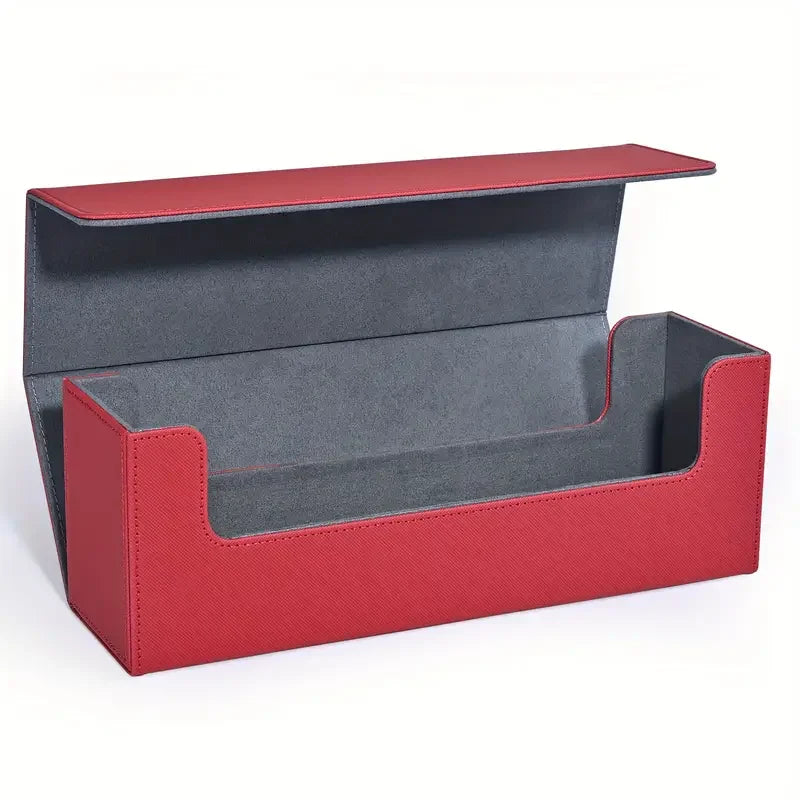 White & Purple PU Leather TCG Card Storage Box – Holds 600+ Sleeved Cards