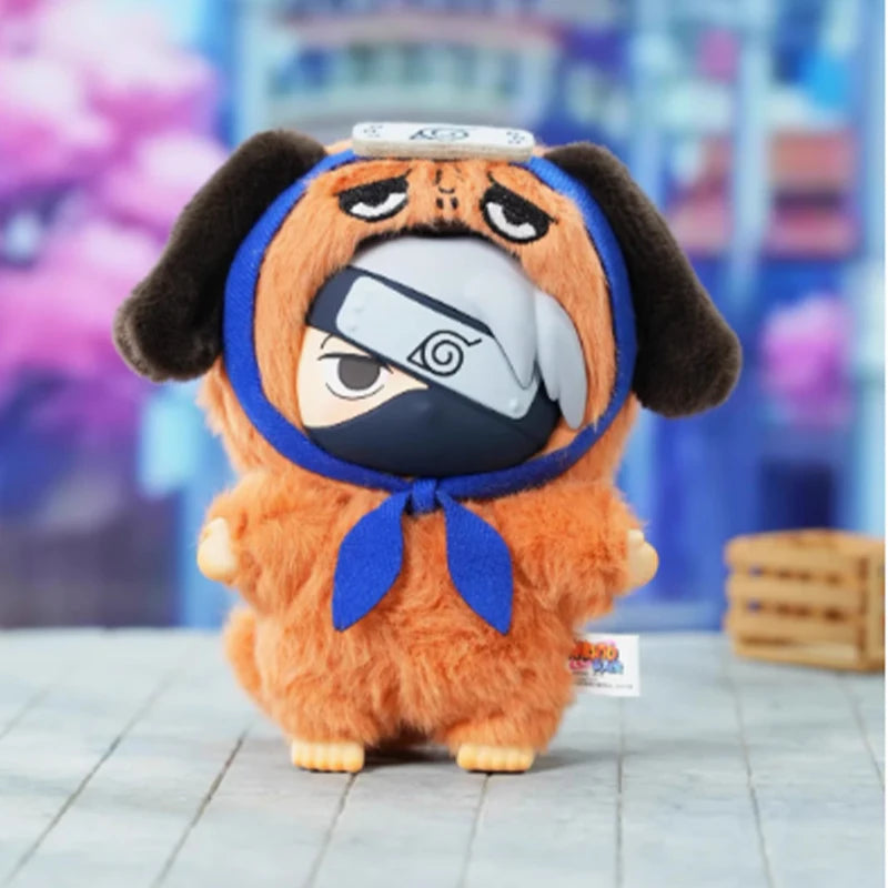 Naruto Beast Party Plush Keychains Blind Box Eaki Top Toy