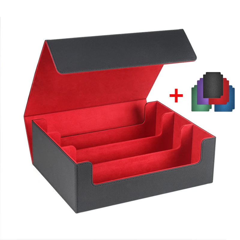 **** Storage Box for 1800+ Trading Cards PU Leather Magnetic Closure Case