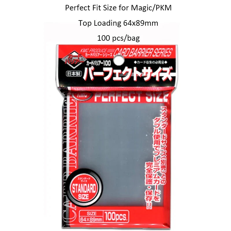 KMC Perfect Fit Card Sleeves 100pcs 64x89mm Standard Size MTG Pokemon