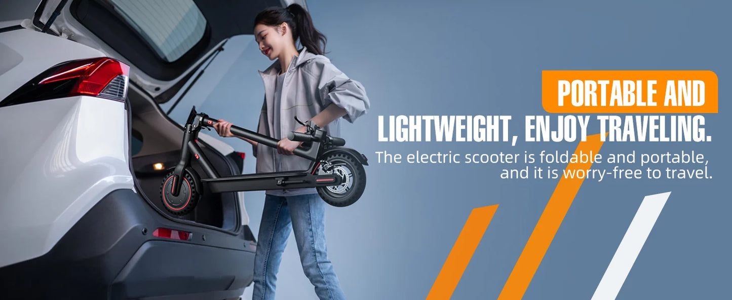 FREEBOY J03 350W Foldable Electric Scooter for Adults & Teens, 8.5" Explosion-Proof Tires, Dual Brake, APP Support