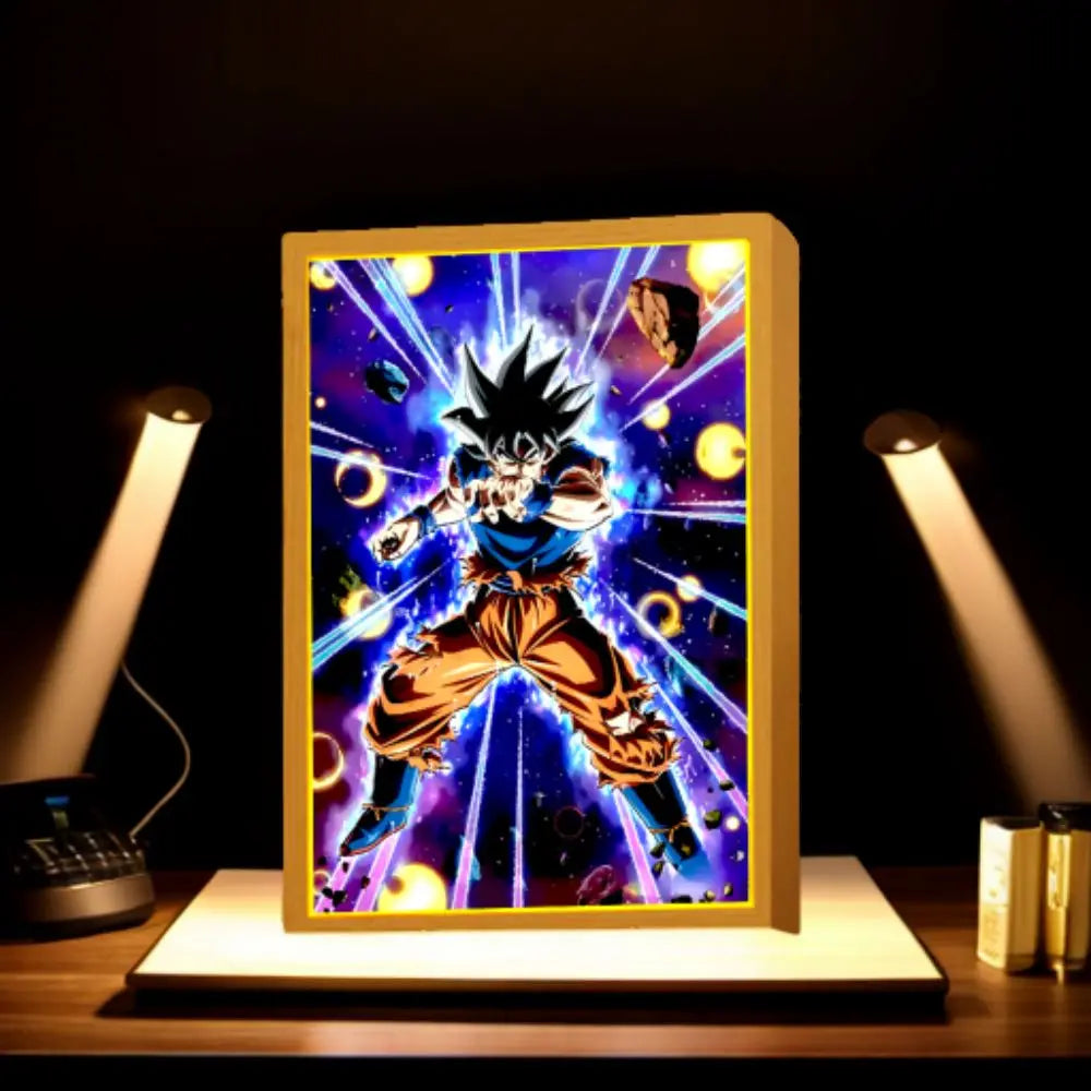 Dragon Ball Z! Goku Ultra Instinct Charge LED Light Painting Frame – A4/A5