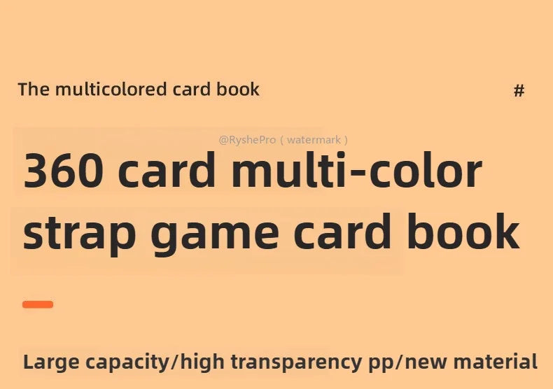 360 Pocket Card Binder – Side Loading Trading Card Album for MTG, Pokémon, Yu-Gi-Oh