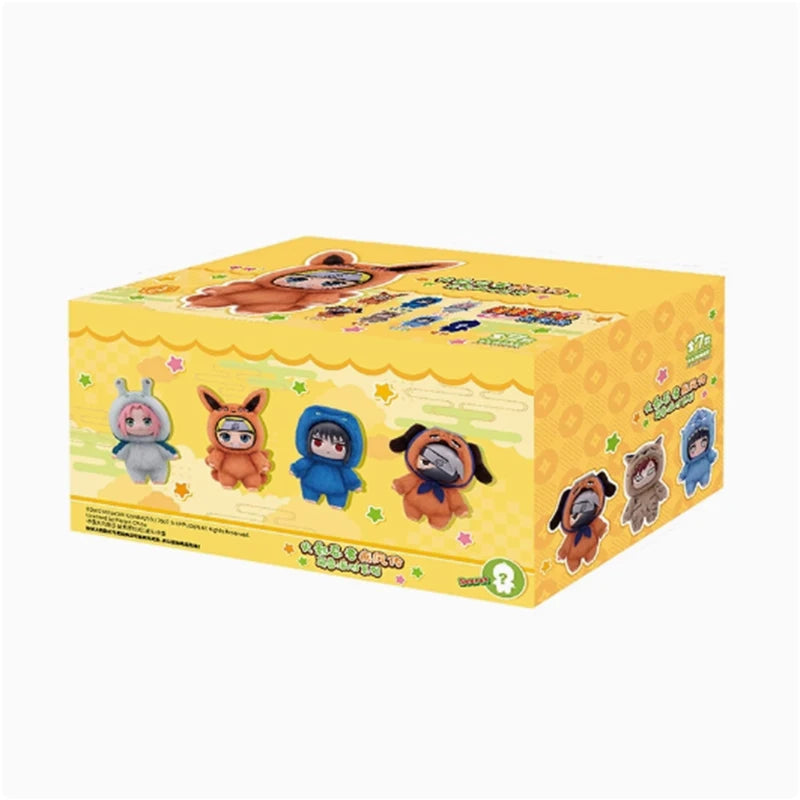 Naruto Beast Party Plush Keychains Blind Box Eaki Top Toy