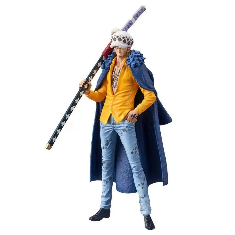 18CM One Piece Luffy Zoro Three-Blade PVC Action Figure Model Collectible