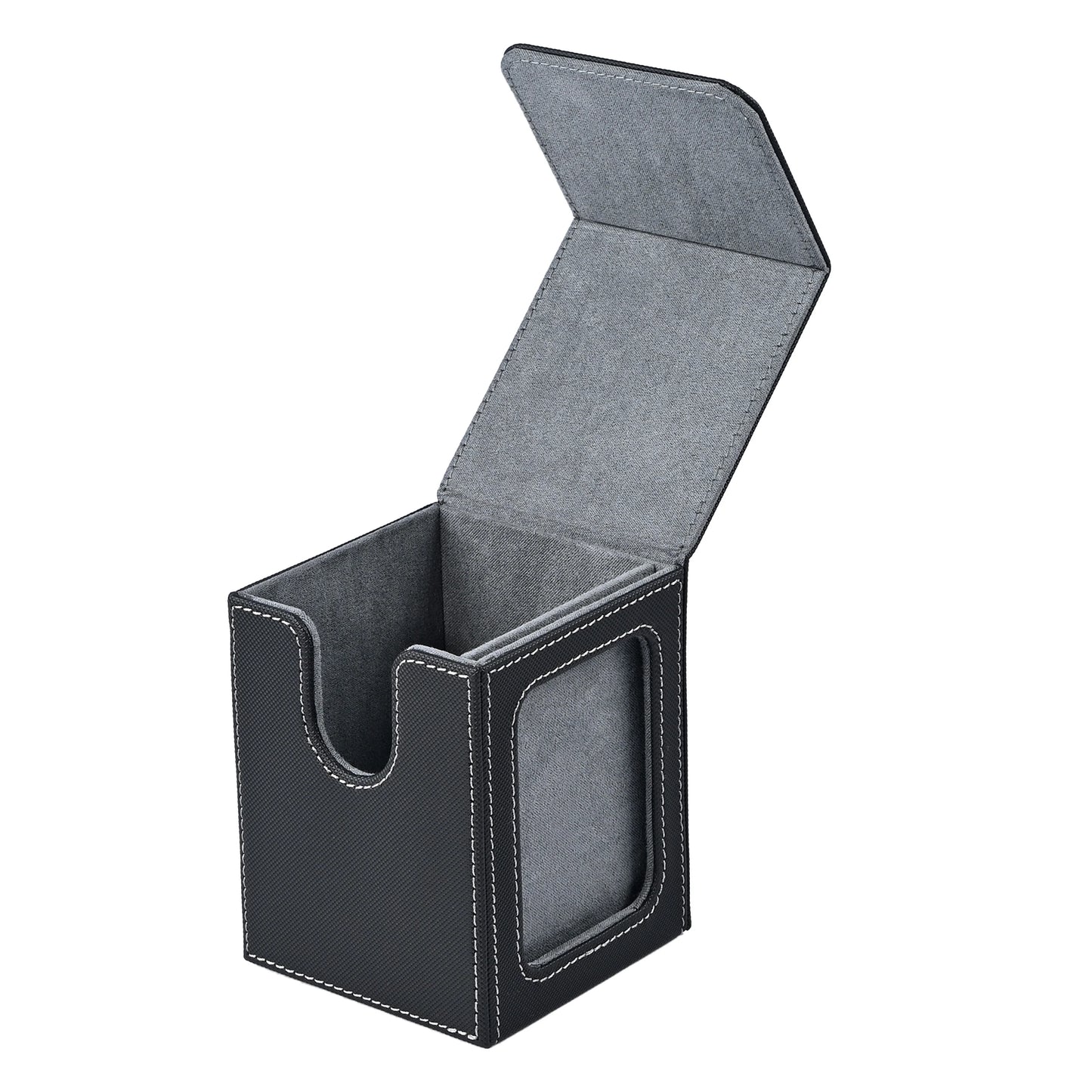 HOT Card Deck Box with Display Window Trading Card Storage 120+ Cards
