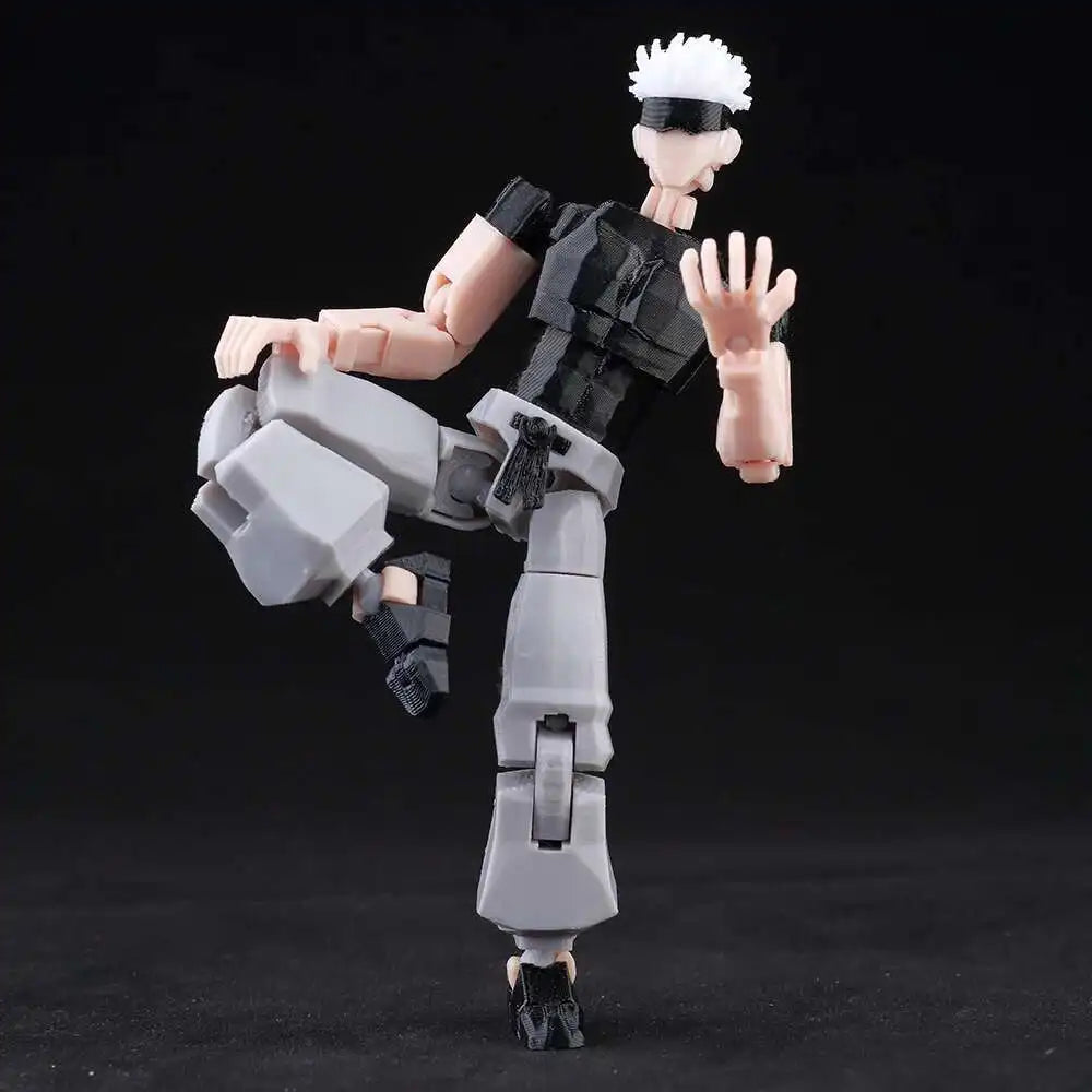 9L3D “Lucky Dummy 13” Gojo-Inspired Action Figure – 5.5 in Multi-Jointed Poseable Model